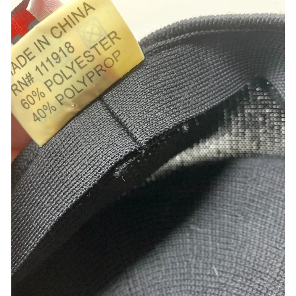Vintage Black Knit Flat Newsboy Cap Sz M Hip Hop Cabbie Classic W&M Headwear
